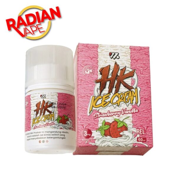 HK Ice Cream Strawberry Vanilla 60ml – Liquid FB