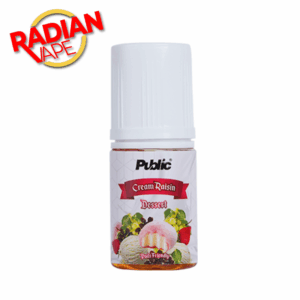 Public Cream Raisin V2 Dessert Mochi Vanilla Ice Cream 30ml 12mg - Liquid PF